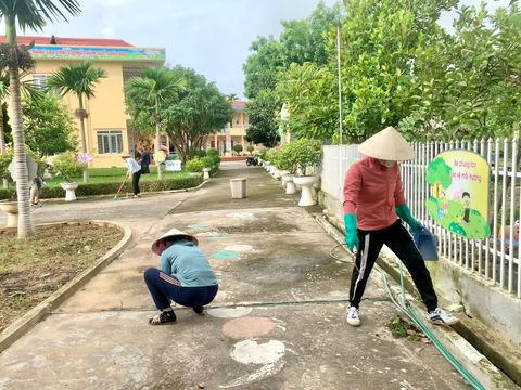TRƯỜNG MẦM NON NOONG BUA CHUẨN BỊ ĐÓN HỌC SINH TỰU TRƯỜNG NĂM HỌC 2023-2024