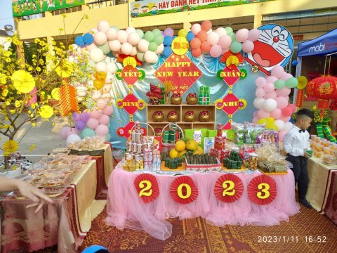 Ảnh hoạt động: TRƯỜNG MẦM NON NOONG BUA TỔ CHỨC CHƯƠNG TRÌNH TRẢI NGHIỆM “HỘI CHỢ XUÂN” CHO BÉ