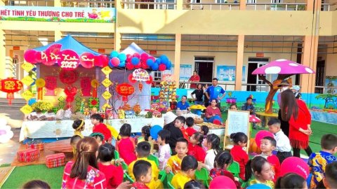 Ảnh hoạt động: TRƯỜNG MẦM NON NOONG BUA TỔ CHỨC CHƯƠNG TRÌNH TRẢI NGHIỆM “HỘI CHỢ XUÂN” CHO BÉ