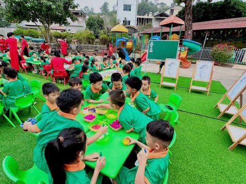 Ảnh hoạt động: HOẠT ĐỘNG TRẢI NGHIỆM CỦA CÁC BÉ TRƯỜNG MẦM NON NOONG BUA CHÀO MỪNG NGÀY 20/11