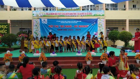 Ảnh hoạt động: TRƯỜNG MẦM NON NOONG BUA TỔ CHỨC HỘI THI “ BÉ KHOẺ BÉ NGOAN” CẤP TRƯỜNG NĂM HỌC 2023-2024