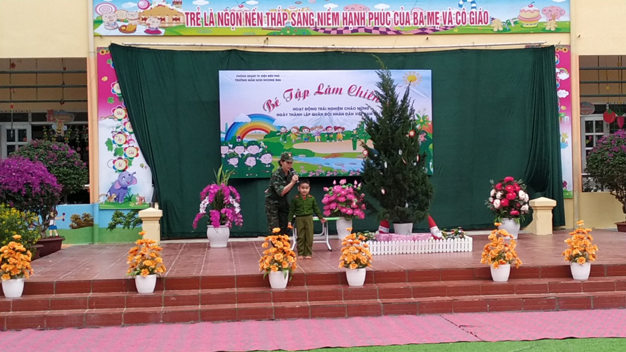 Ảnh trong bài: HOẠT ĐỘNG TRẢI NGHIỆM “ BÉ TẬP LÀM CHIẾN SỸ” CỦA TRƯỜNG MẦM NON NOONG BUA.