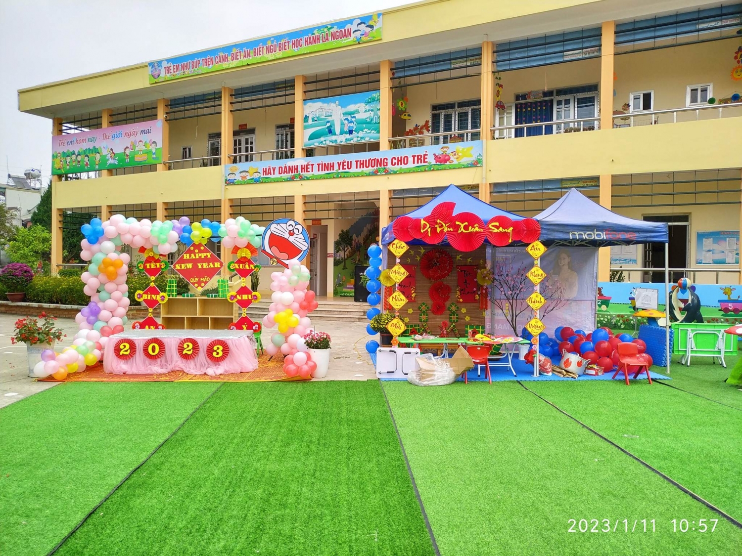 Ảnh trong bài: TRƯỜNG MẦM NON NOONG BUA TỔ CHỨC CHƯƠNG TRÌNH TRẢI NGHIỆM “HỘI CHỢ XUÂN” CHO BÉ