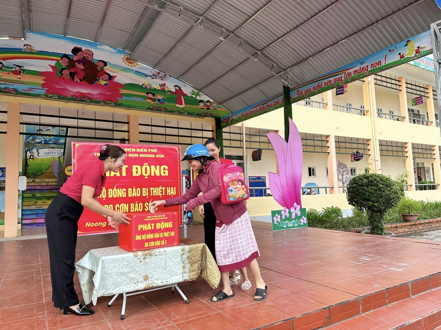 Ảnh trong bài: TRƯỜNG MẦM NON NOONG BUA TỔ CHỨC QUYÊN GÓP ỦNG HỘ ĐỒNG BÀO BỊ THIỆT HẠI DO CƠN BÃO SỐ 3