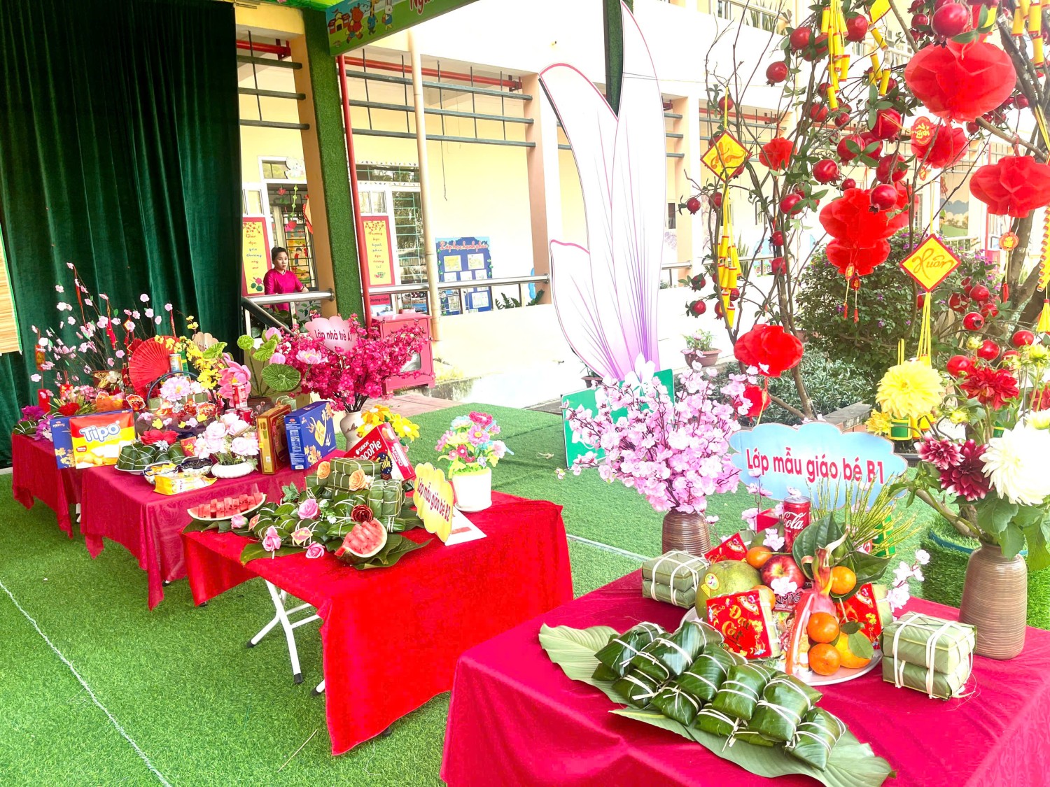 Ảnh trong bài: RỘN RÀNG HOẠT ĐỘNG TRẢI NGHIỆM "GÓI BÁNH CHƯNG, CHÀO XUÂN BÍNH NGỌ" TẠI TRƯỜNG MẦM NON NOONG BUA