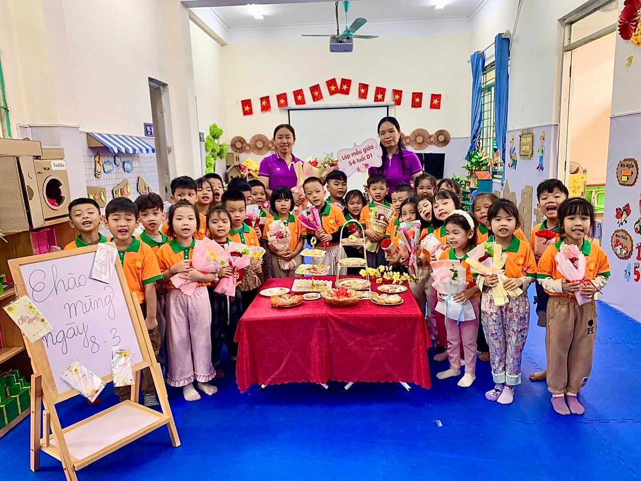 Ảnh trong bài: RỘN RÀNG TRẢI NGHIỆM LÀM BÁNH CHÀO MỪNG NGÀY 8/3 CỦA CÁC BÉ TRƯỜNG MẦM NON NOONG BUA