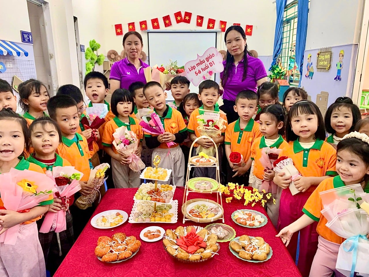 Ảnh trong bài: RỘN RÀNG TRẢI NGHIỆM LÀM BÁNH CHÀO MỪNG NGÀY 8/3 CỦA CÁC BÉ TRƯỜNG MẦM NON NOONG BUA